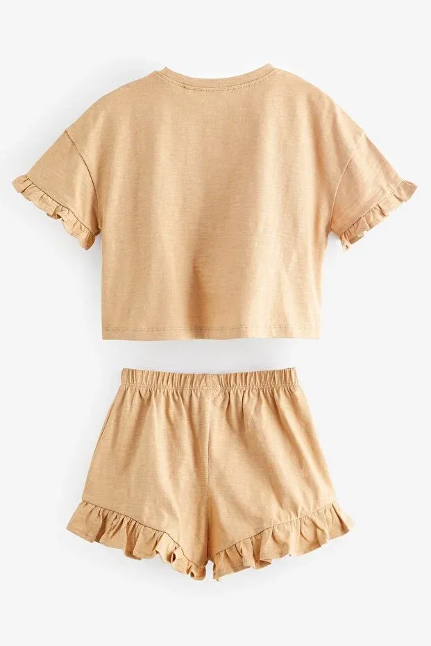 Детский комплект для девочек хлопковый Next Baby, Nude Color — фото 4