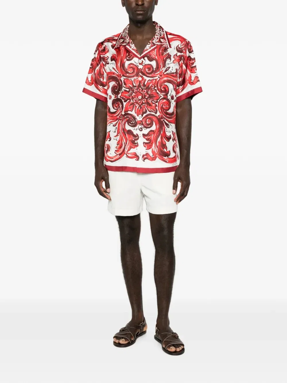 Рубашка с короткими рукавами Dolce & Gabbana, белый — фото 2