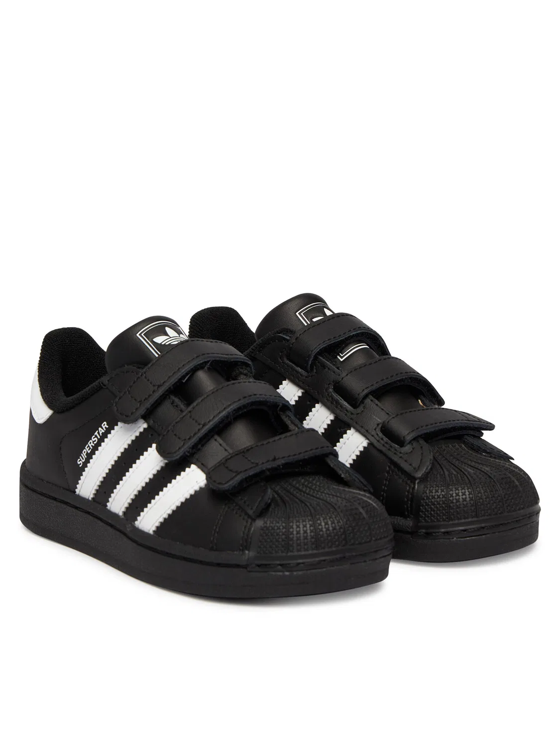 Кроссовки для мальчика Superstar Cf Adidas, черный — фото 2