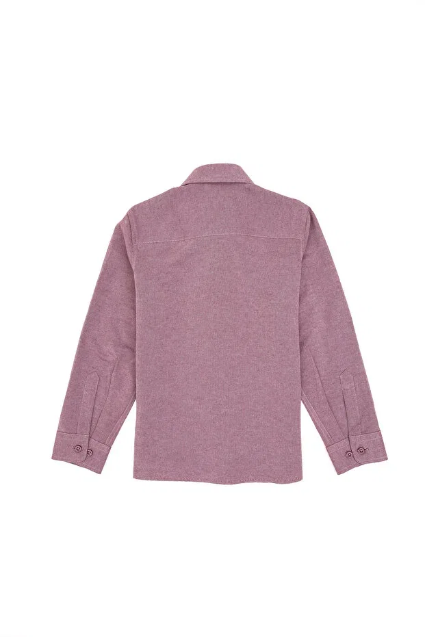 Детская рубашка с длинным рукавом U.S. Polo Assn., Plum — фото 4