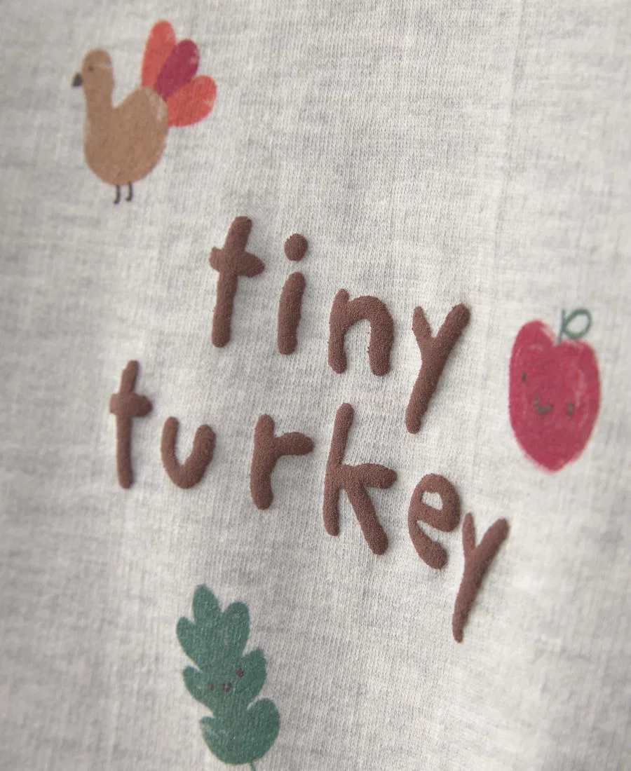 Комплект из топа и брюк Tiny Turkey с длинным рукавом Carter's, Gray — фото 3