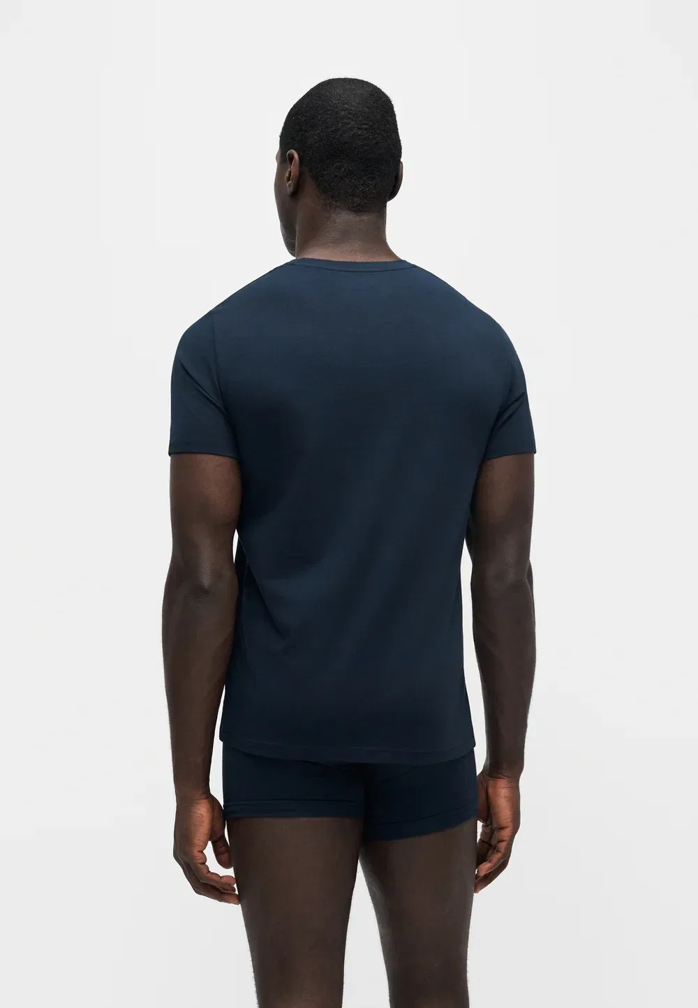 Рубашка с круглым вырезом и рукавом Emporio Armani, Blue — фото 3