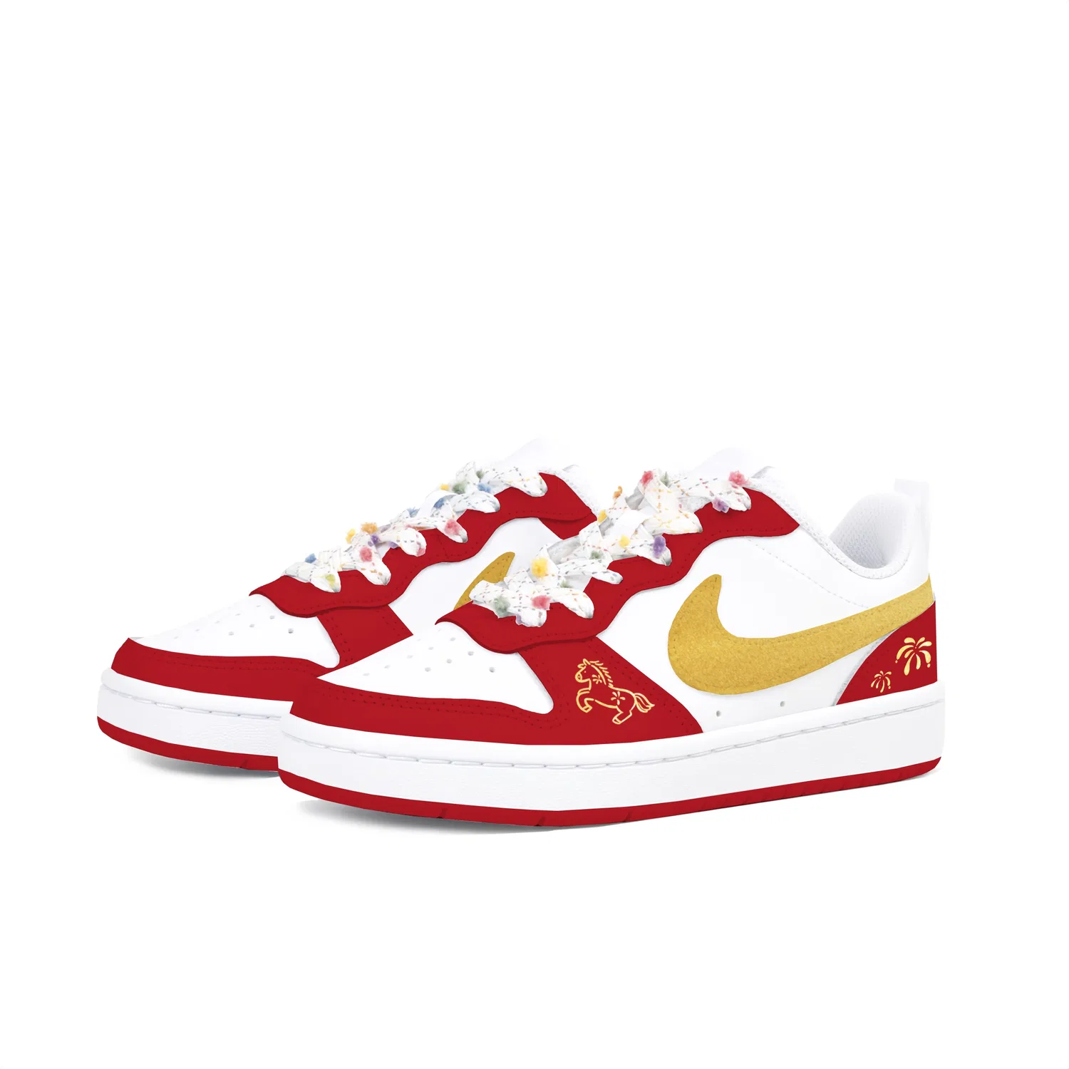 Кроссовки для скейтбординга Court Borough, Nike, Red White Gold — фото 4