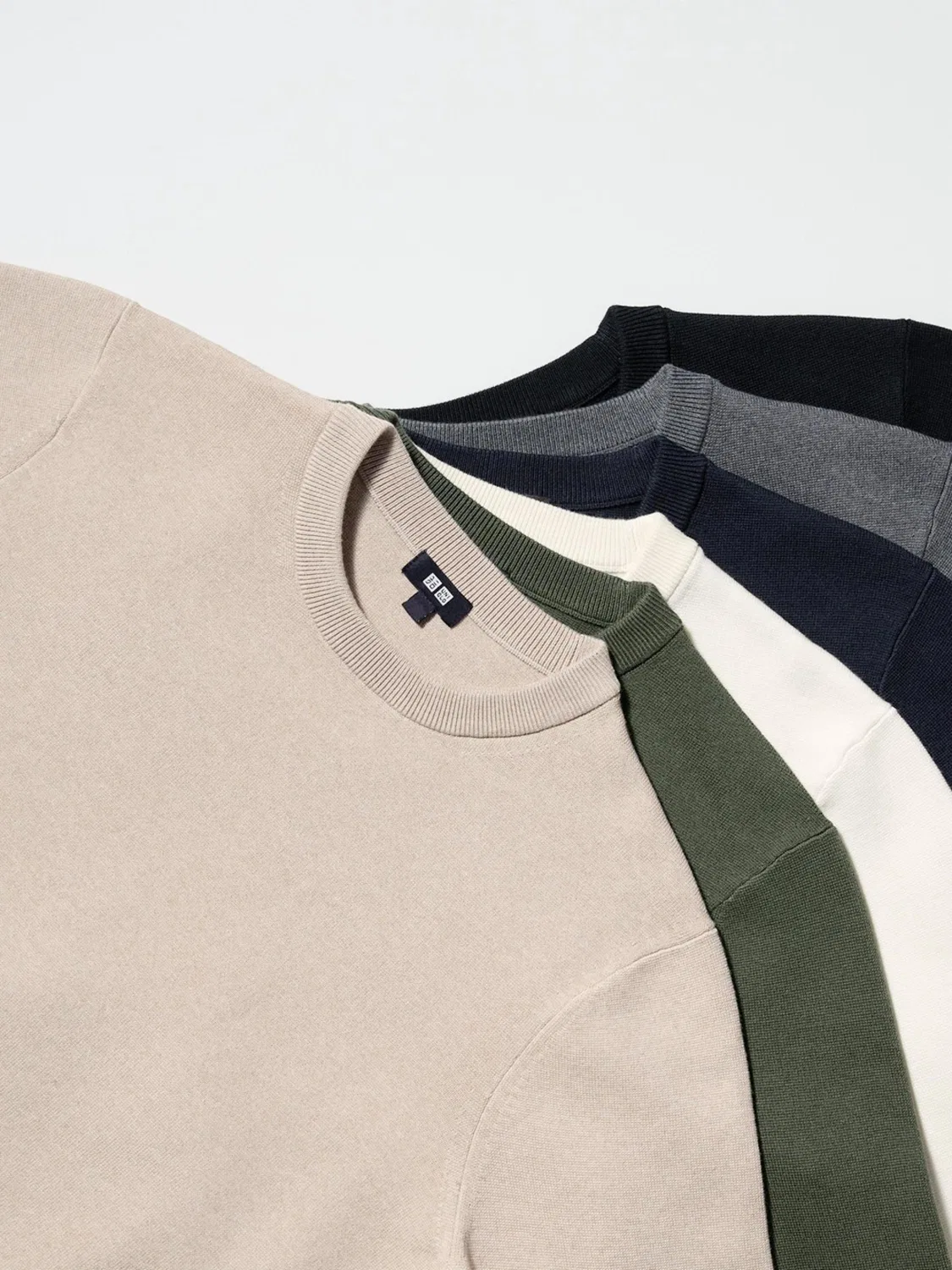 Свитер с длинным рукавом Uniqlo, темно-синий — фото 2