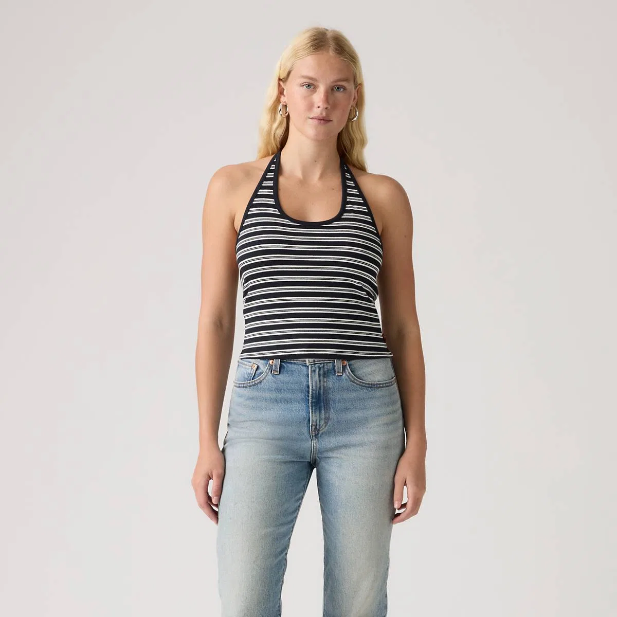 Топ-Ella halter Levi's, Ines Stripe Anthraci - Multi-Color — фото 3