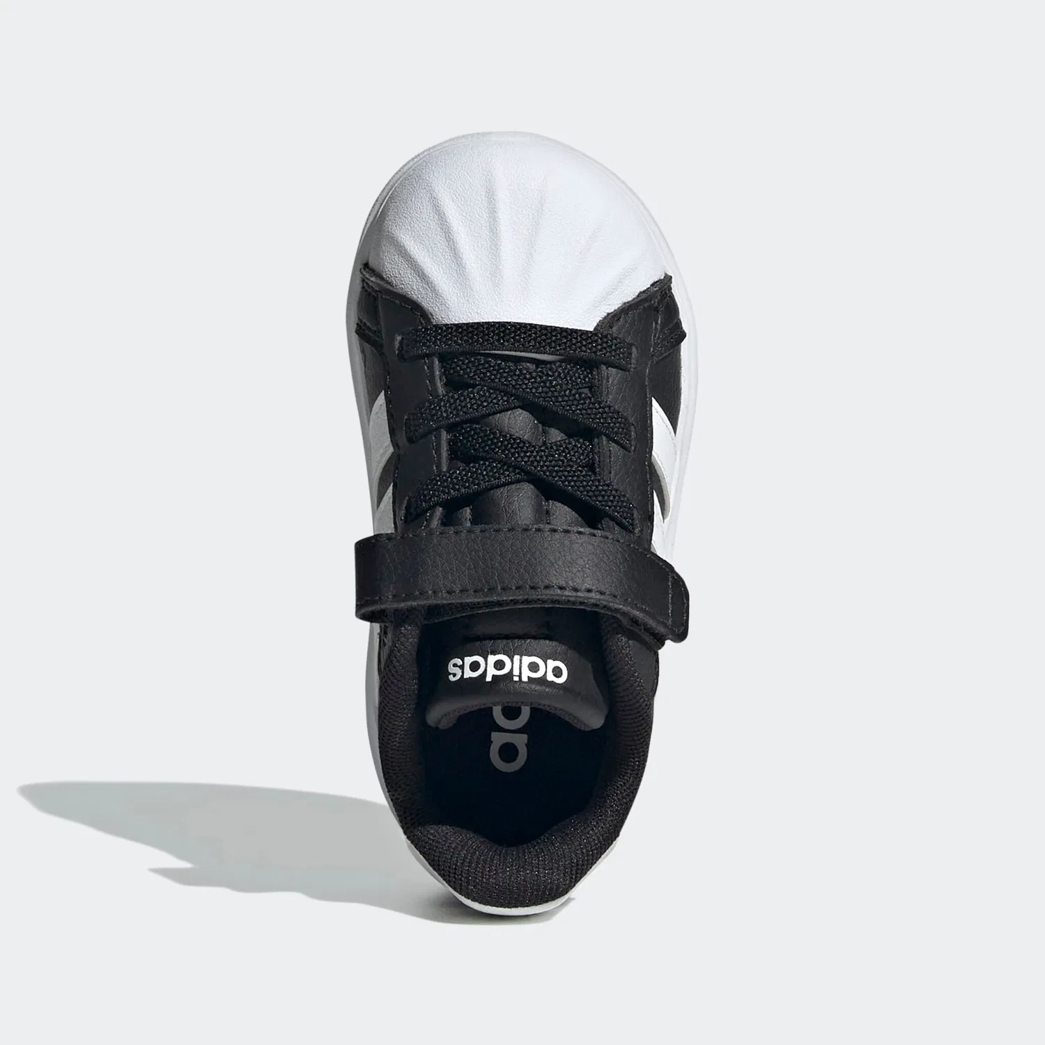 Детские кроссовки с мыском из резины Adidas Sportswear, Core Black/Ftwr White — фото 4