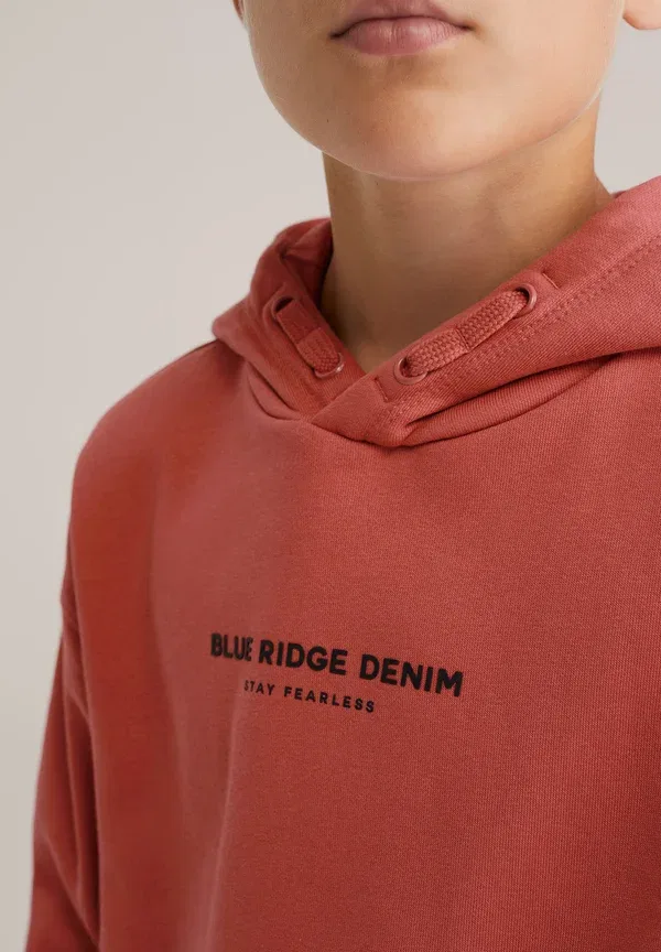 Толстовка с капюшоном из влагоотводящей ткани Blue ridge, We Fashion, Light Red, красный — фото 3