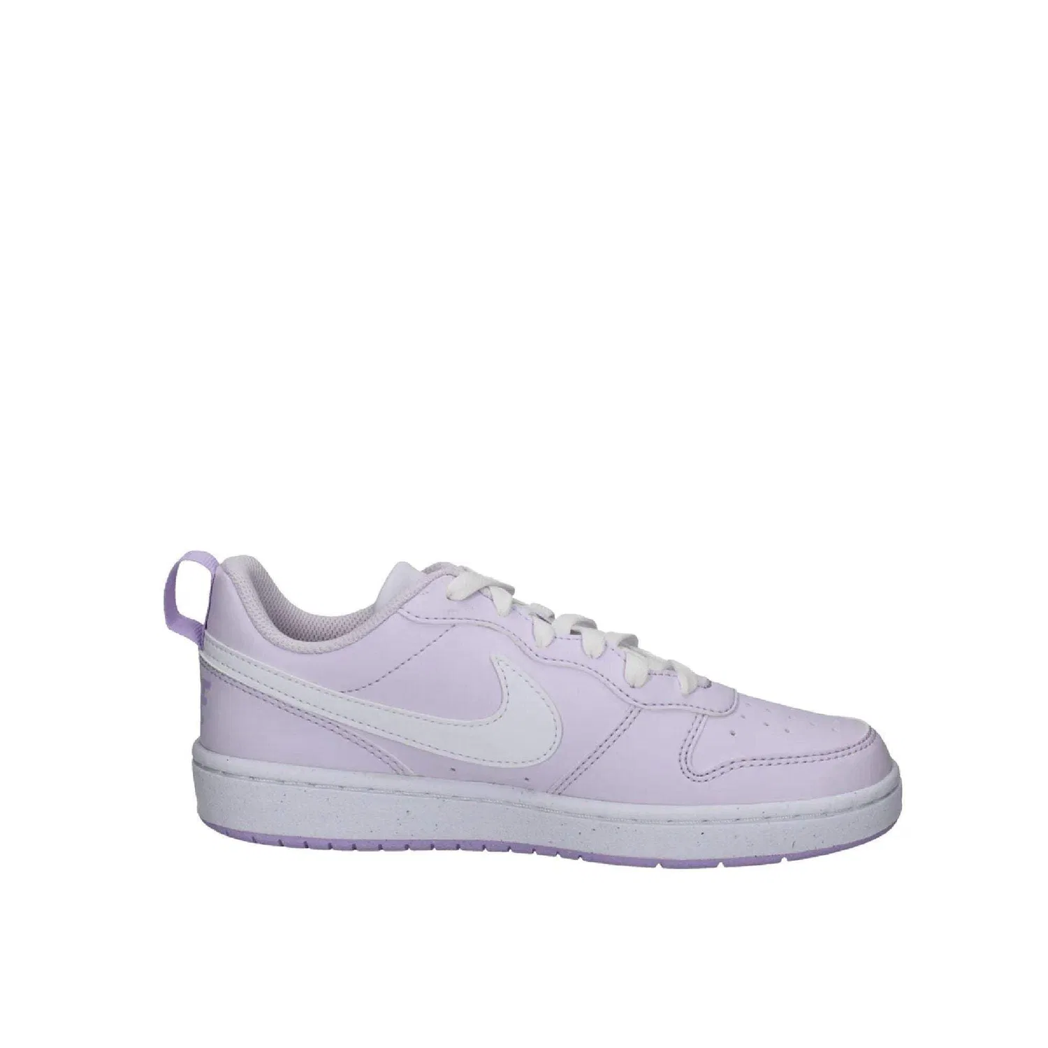 Детские кроссовки для мальчиков с закрытой шнуровкой Court Borough Low Recraft NIKE, Lilac White — фото 3