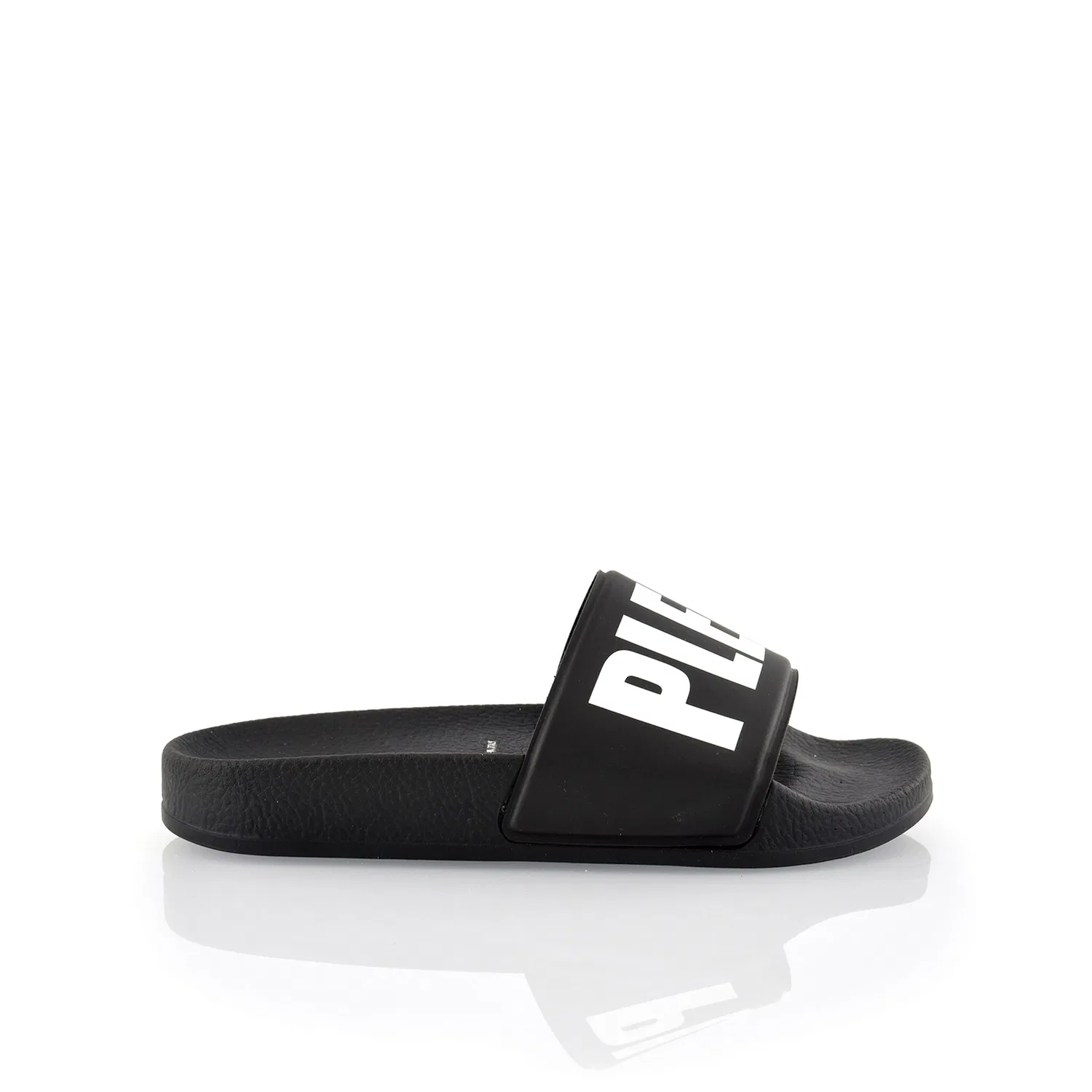 Детские сандалии с широким ремнем Philipp Plein, Black/White