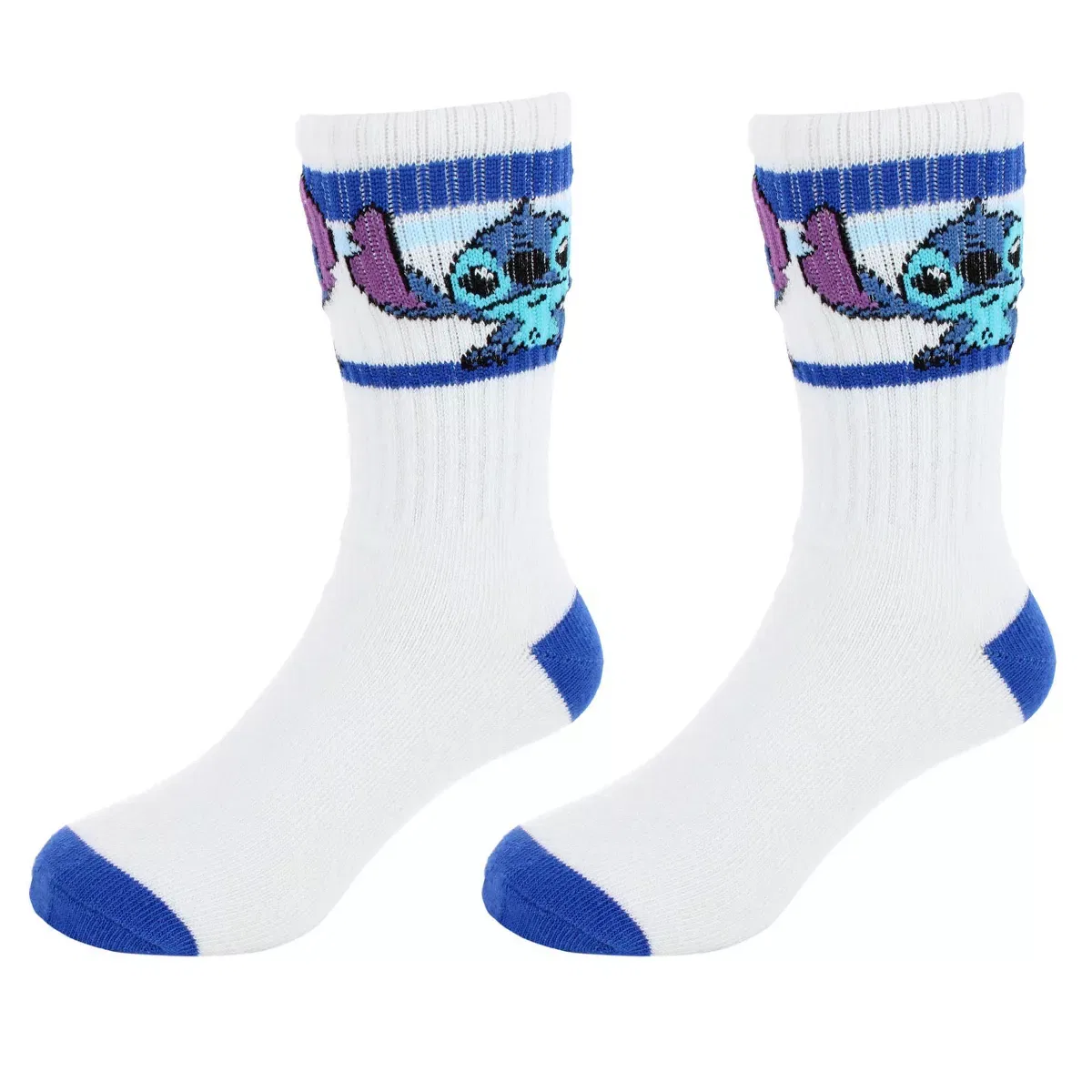 Детские носки для мальчиков с принтом Lilo & Stitch Textiel Trade, White With Blue Stripes — фото 3