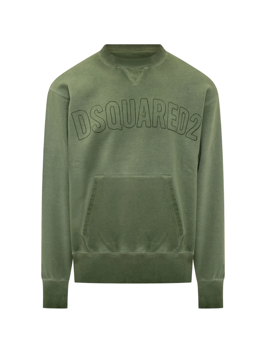 DSQUARED2 Свитшот с вышитым логотипом зеленый