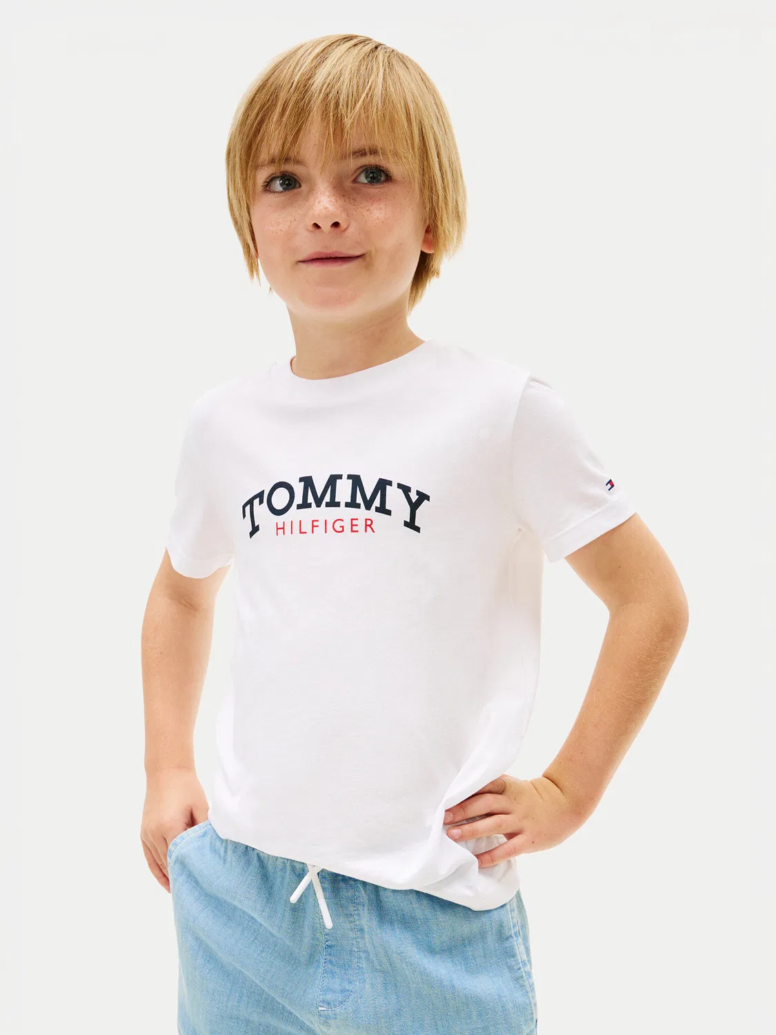 Футболка стандартного кроя для мальчика Tommy Hilfiger, белый
