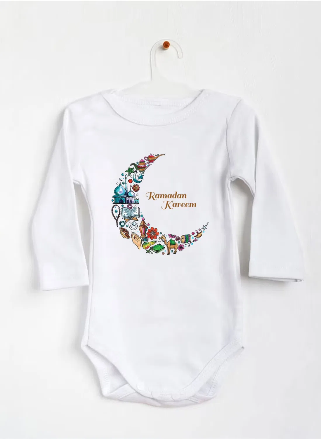Боди-комбинезон с длинным рукавом Ramadan Printshop4Me, дизайн 4 — фото 2