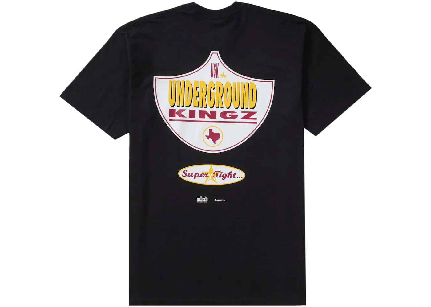 Мужская футболка с принтом UGK Super Tight Tee Supreme, Black