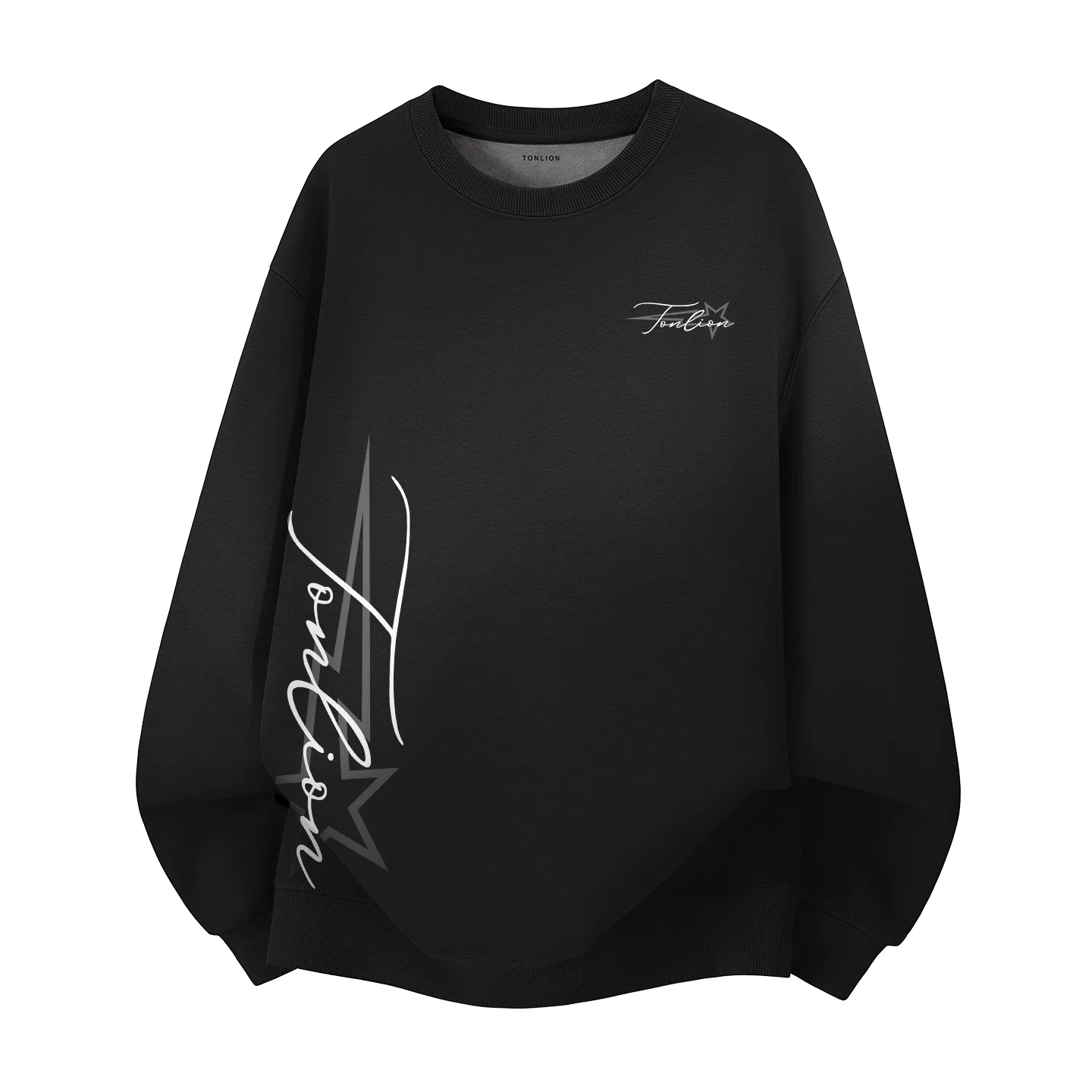 Детский свитшот с флисовой подкладкой Tonlion, Цвет Капучино Тb Star Signature Chest Label — фото 3
