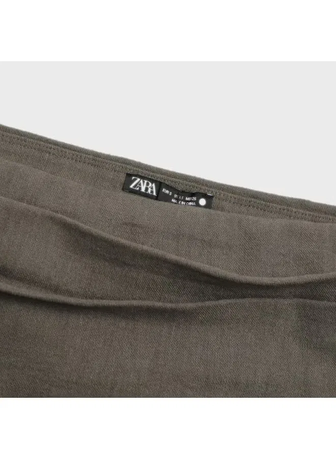 Жилет без рукавов асимметричный Zara, темно-серый — фото 4
