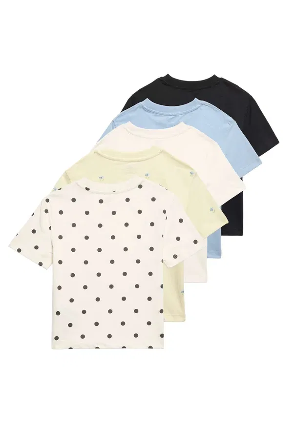 Комплект из 5 футболок Polka dot Marks & Spencer, multi, мультиколор — фото 2