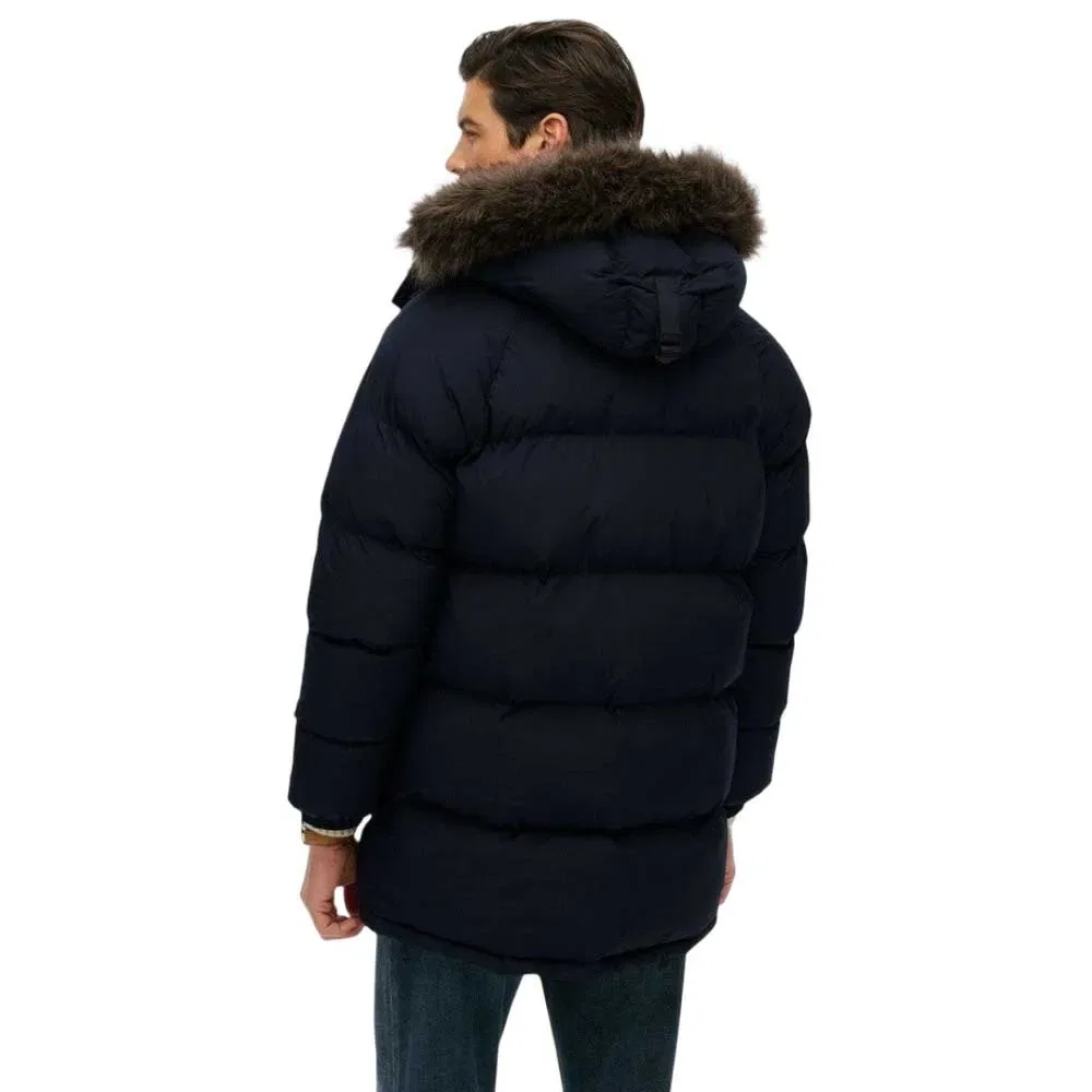 Парка удлиненная Everest Baffled Superdry, синий — фото 2