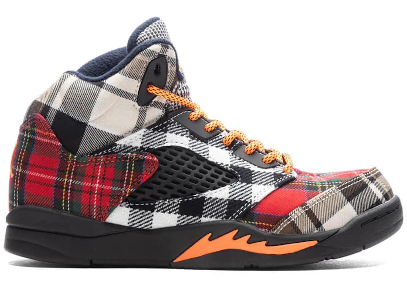 Детские кроссовки из коллекции Jordan 5 Retro Jordan, Черный/Тотальный Оранжевый/Темный Обсидиан