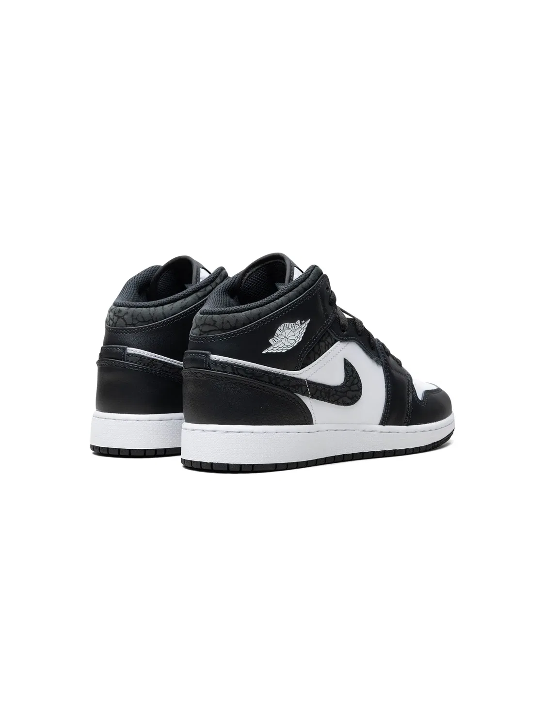 Кроссовки Air Jordan 1 Mid "Panda Elephant", черный — фото 3