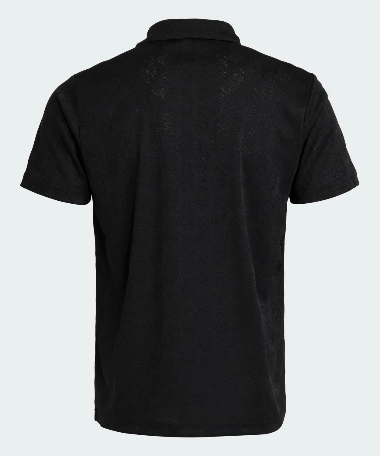 Мужская футболка-поло с жаккардовым узором и коротким рукавом CHIP Adidas, Black — фото 2