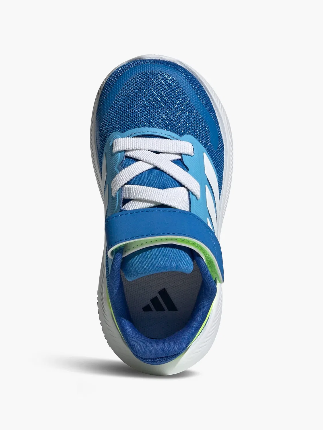 Детские тренировочные кроссовки с полосками Adidas Runfalcon 5, синий — фото 2