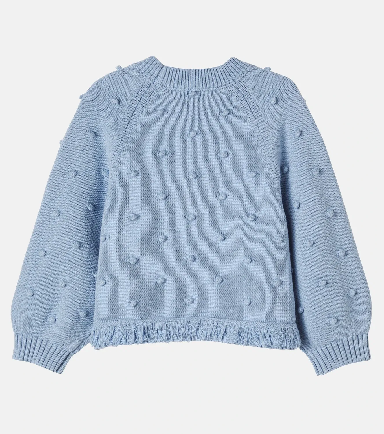 Свитшот с бахромой Stella Mccartney Kids, синий — фото 3