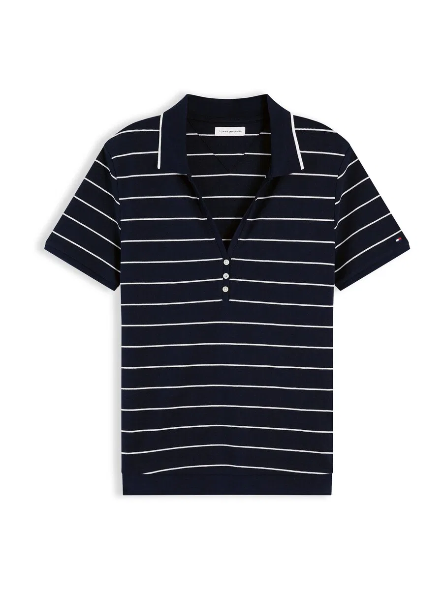 Футболка TOMMY HILFIGER "стандартный крой" темно-синего цвета