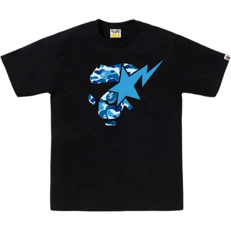Детская футболка с принтом A BATHING APE SS26, White Blue — фото 3