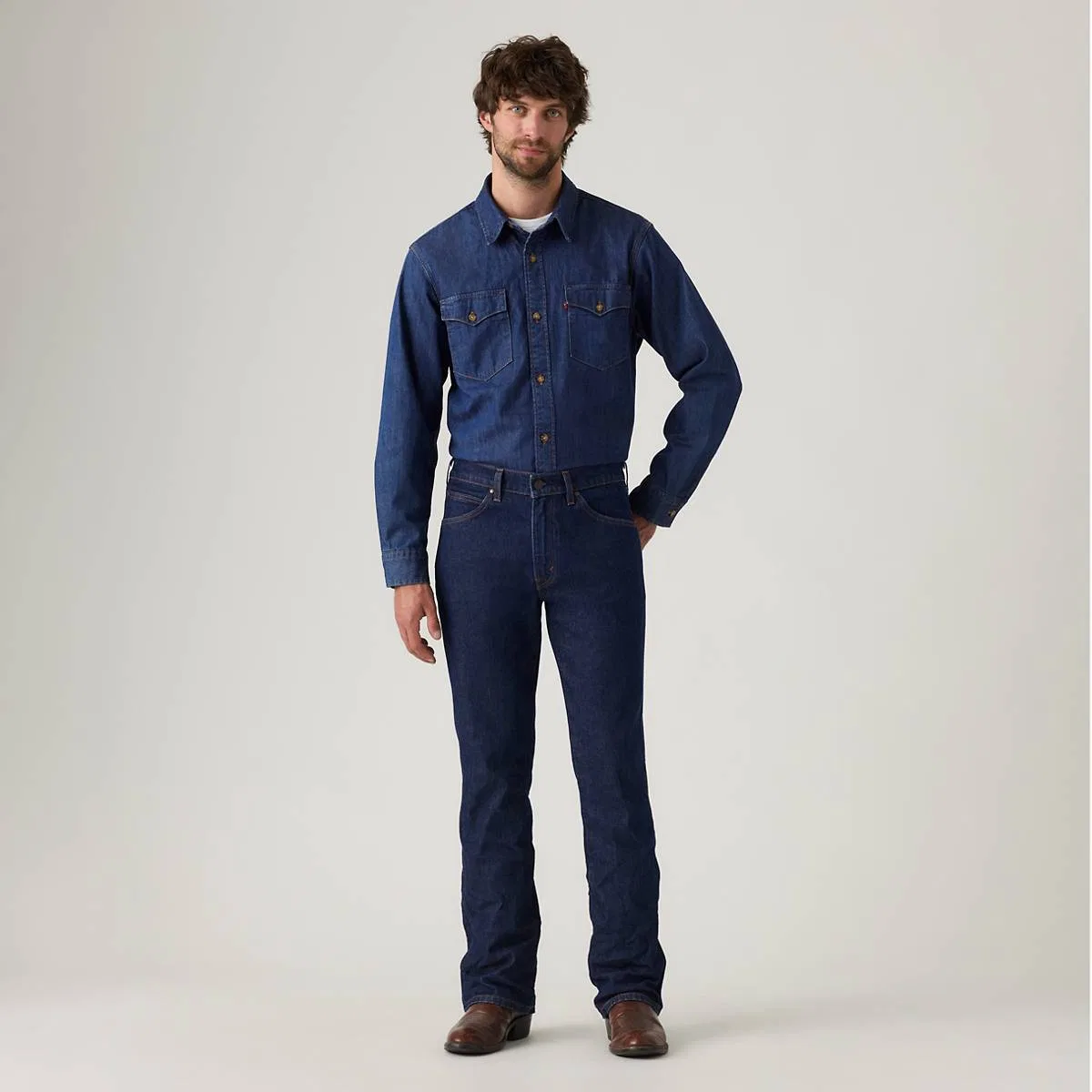 Джинсы 537 Western Bootcut для мужчин Levi's, Rocky Rinse - Dark Wash — фото 2
