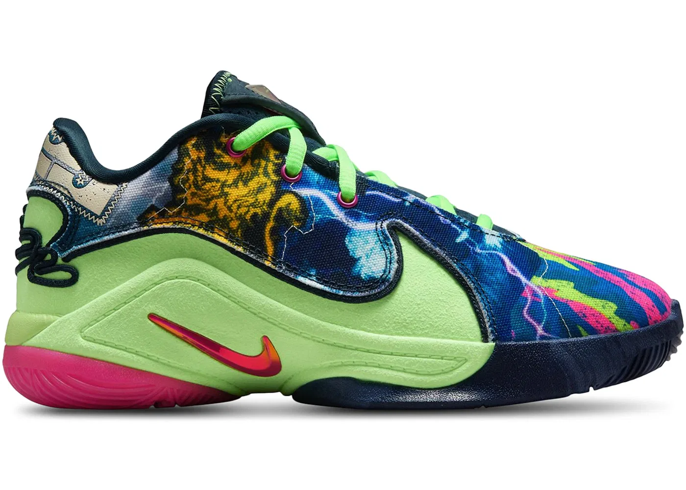 Детские кроссовки для активного спорта Nike LeBron 22 Nike, Blustery/Fireberry/Ghost Green/Diffused Blue/Armory Navy/Playful Pink