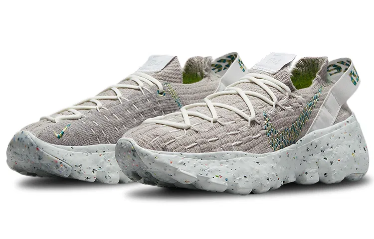 Женские кроссовки из переработанных материалов Space Hippie 04 Photon Dust Mean Green Nike, Photon Dust/Mean Green — фото 4
