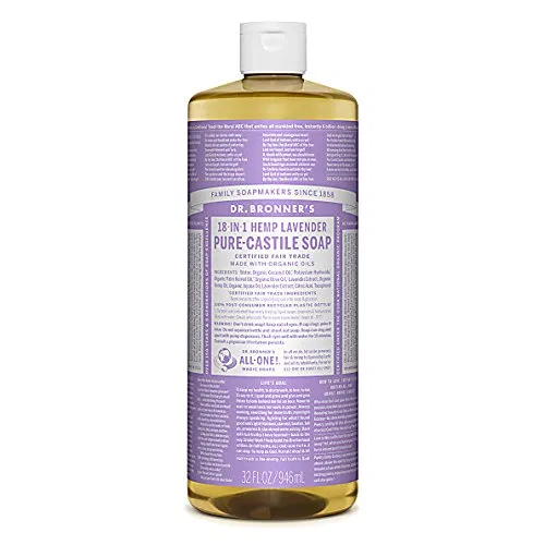 Жидкое мыло Lavender, Dr. Bronner's, 4 x 1000 мл