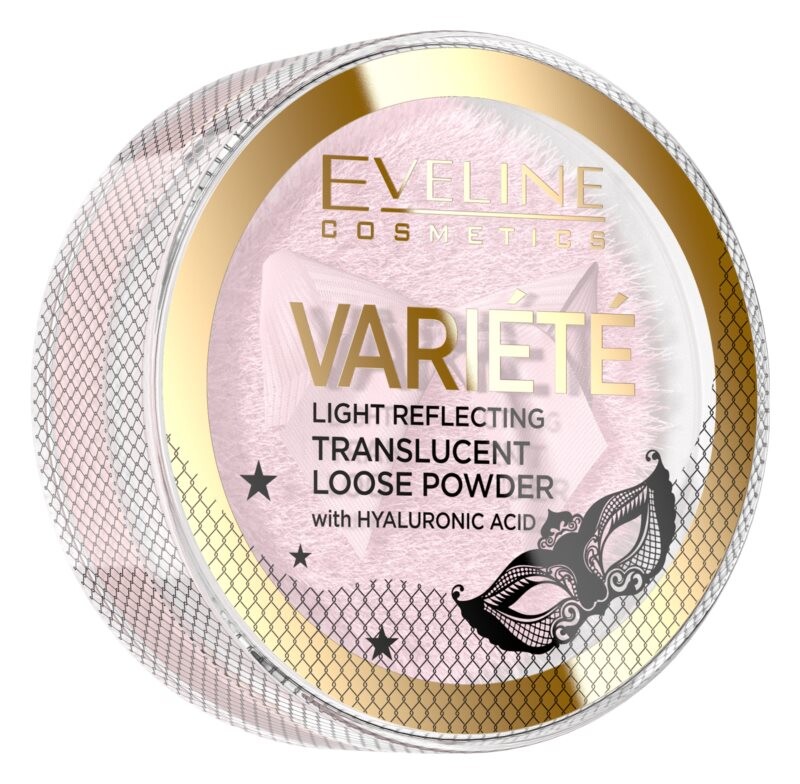 

Прозрачная рассыпчатая пудра с аппликатором Eveline Cosmetics Variété