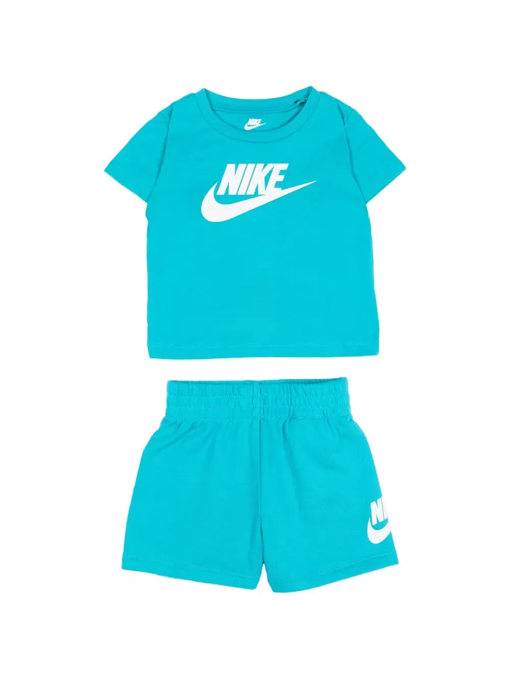 Комплект из футболки и шорт с логотипом Nike Kids, синий