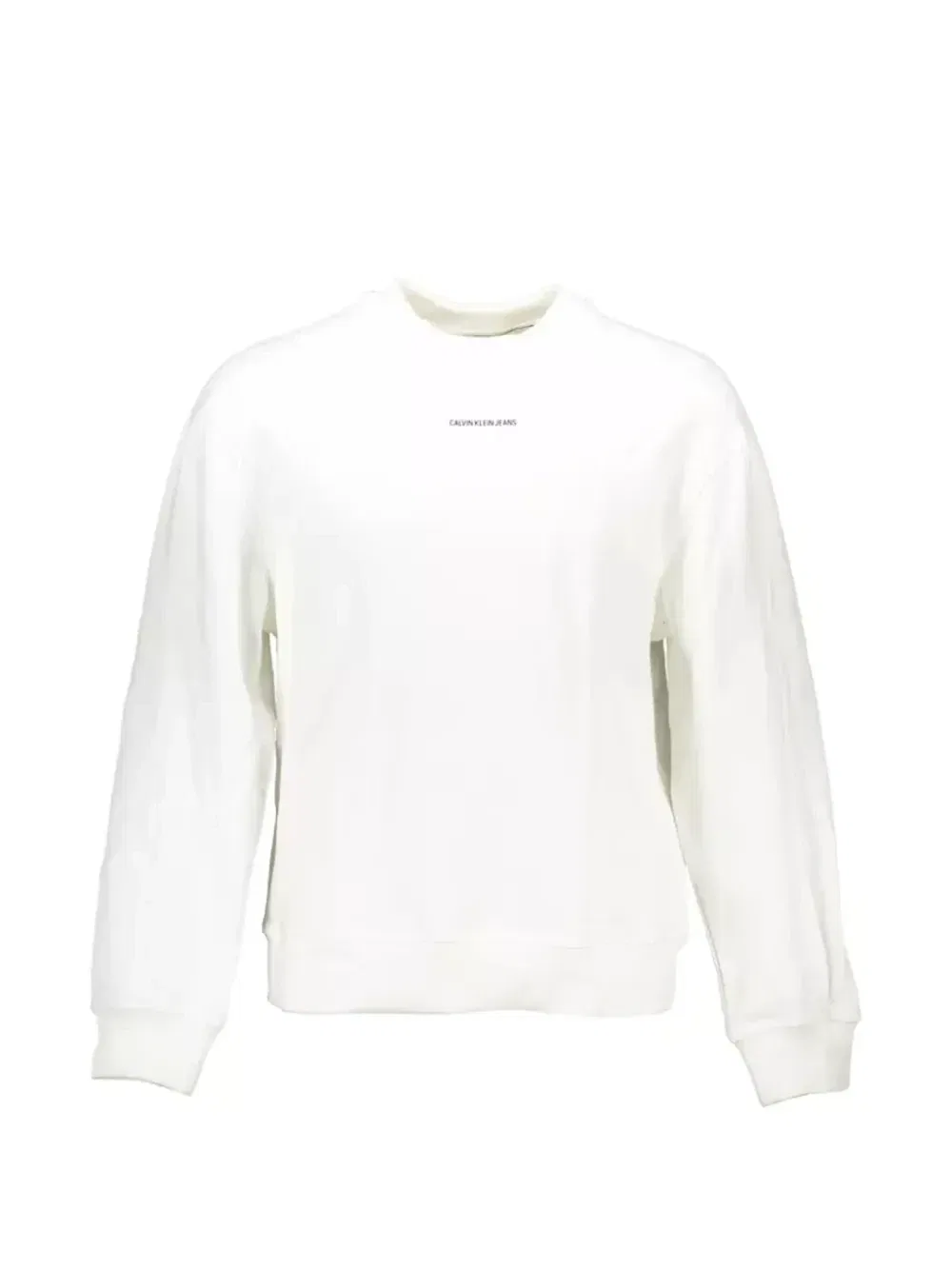Свитер с логотипом и круглым вырезом Calvin Klein, белый