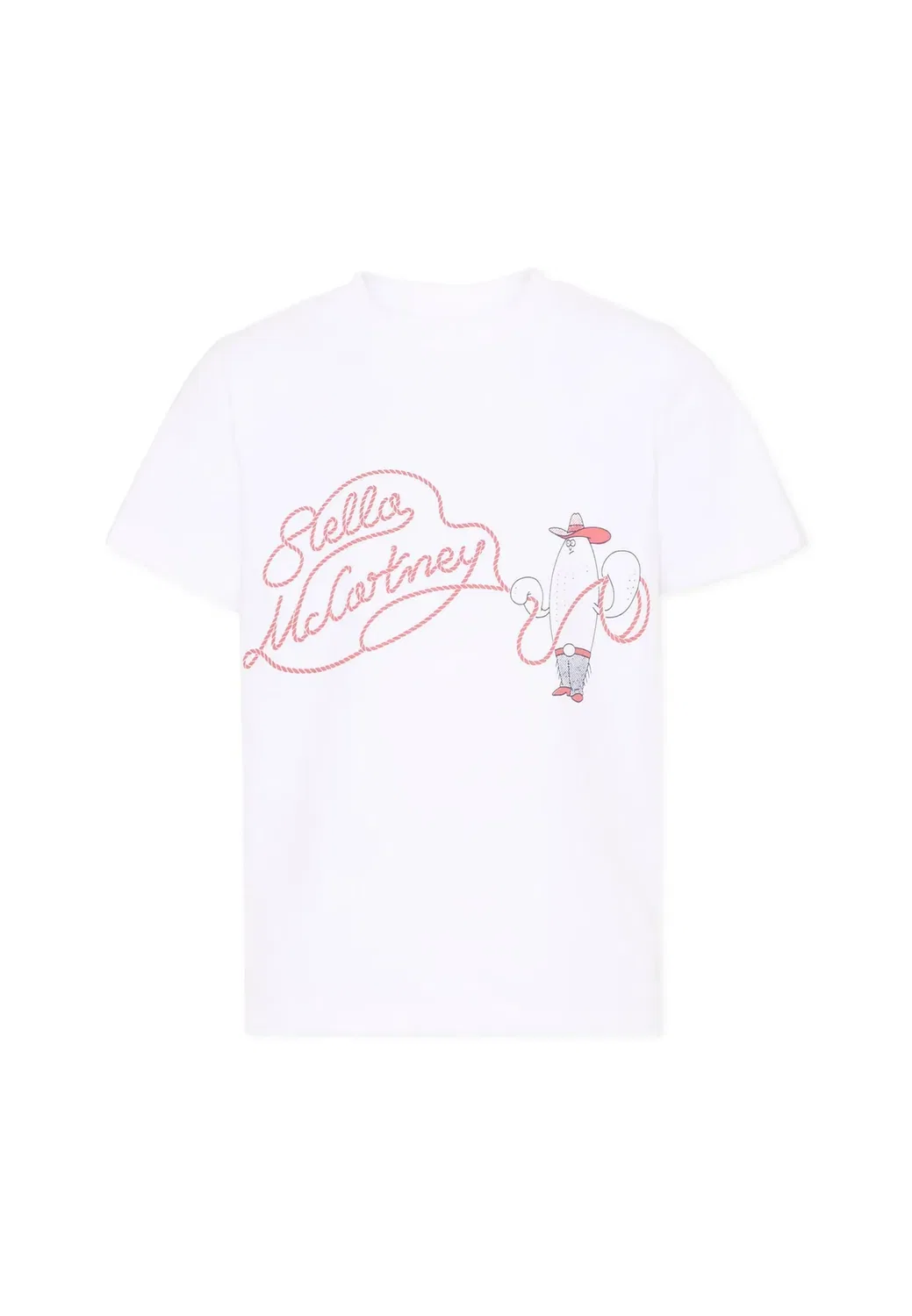 Футболка унисекс - футболка с принтом Stella Mccartney Kids, White