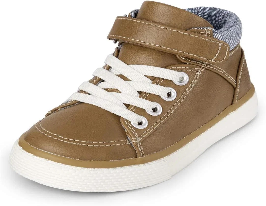 Детские кроссовки для мальчиков Hi Top Shoes The Children's Place, Tan