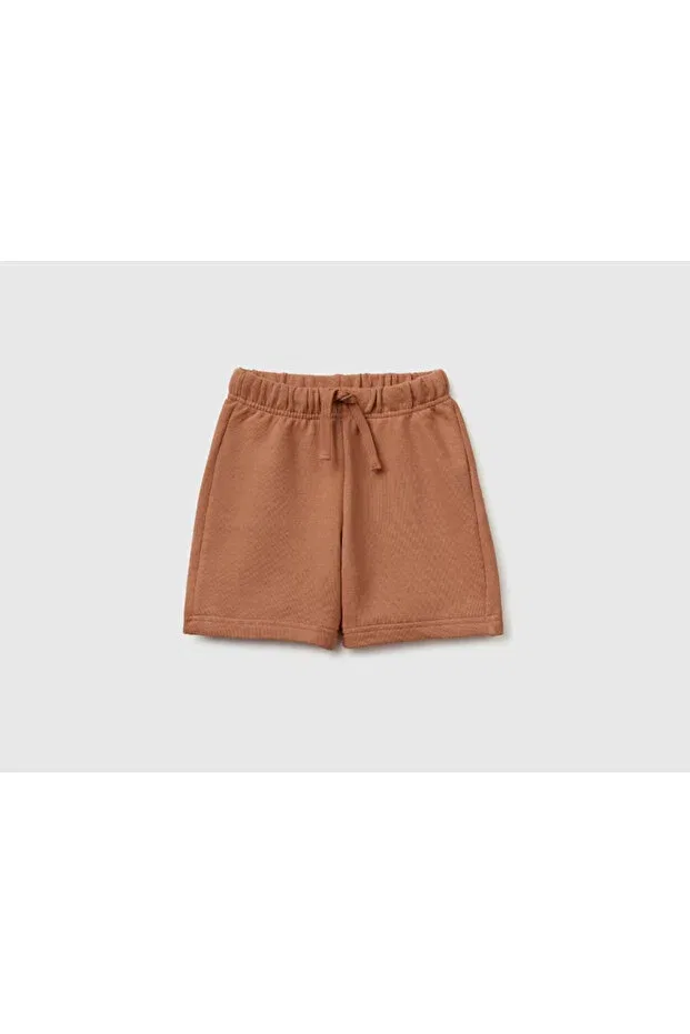 Детские шорты для мальчиков с поясом Benetton, Brown