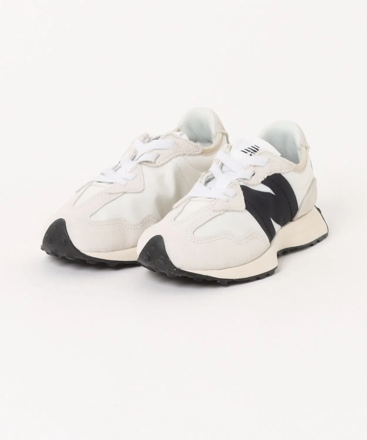 Детские кроссовки с замшевыми вставками New Balance PH327 FE White/Black