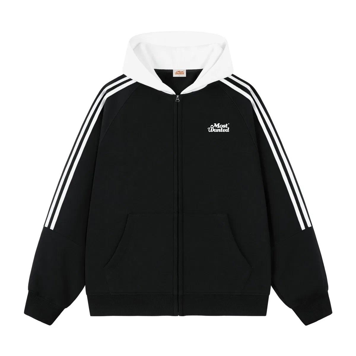 Детская толстовка унисекс с принтом MostwantedLab, White & Heather Gray & Black — фото 3