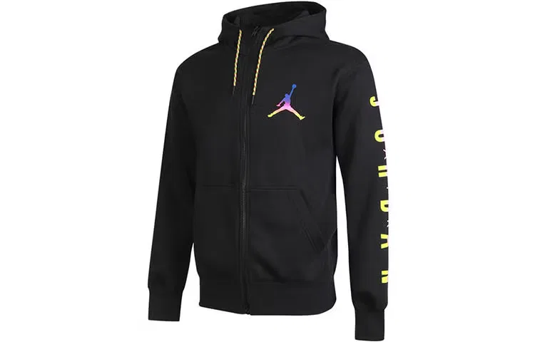 Худи на молнии с флисовой подкладкой Air Jordan, черный — фото 2