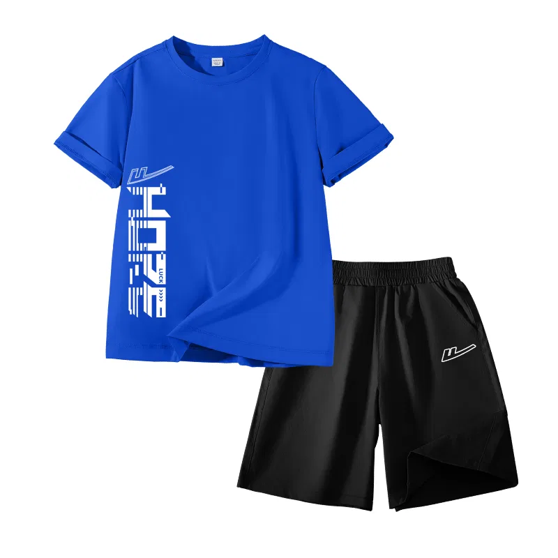 Детский спортивный комплект с принтом Royal Blue/H White English Line Left Middle-Black/H Cut-Out White Logo K WARRIOR