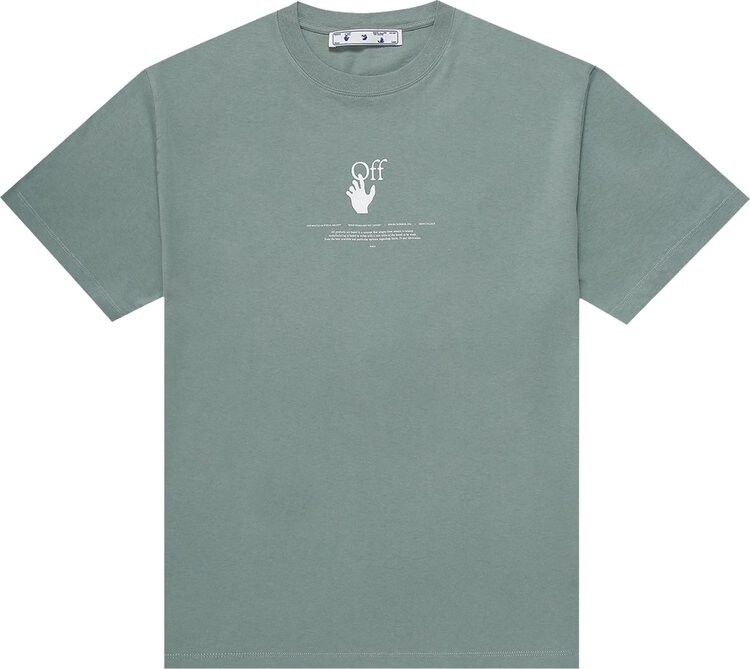 

Футболка Off-White Logo T-Shirt 'Green', зеленый