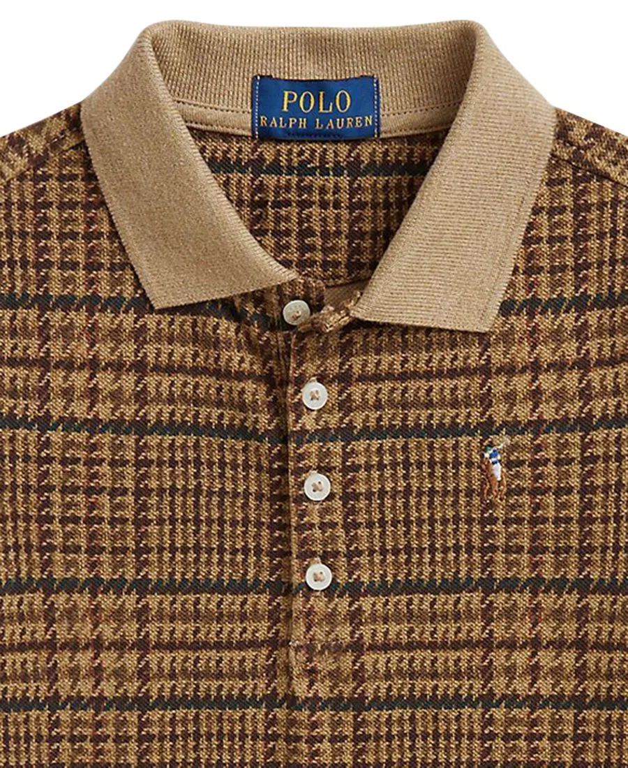 Платье-поло из твида с принтом, с коротким рукавом Polo Ralph Lauren, Glenview Tweed — фото 3