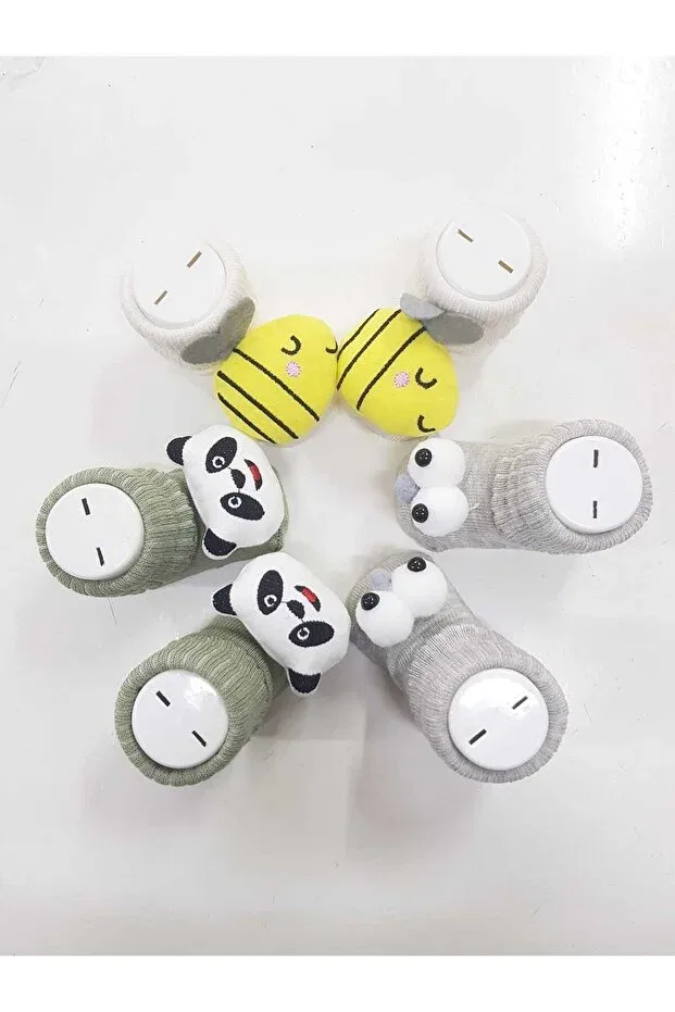 Детские носки для новорожденных с принтом 3 pack Baby By Bumbo, Multicolor