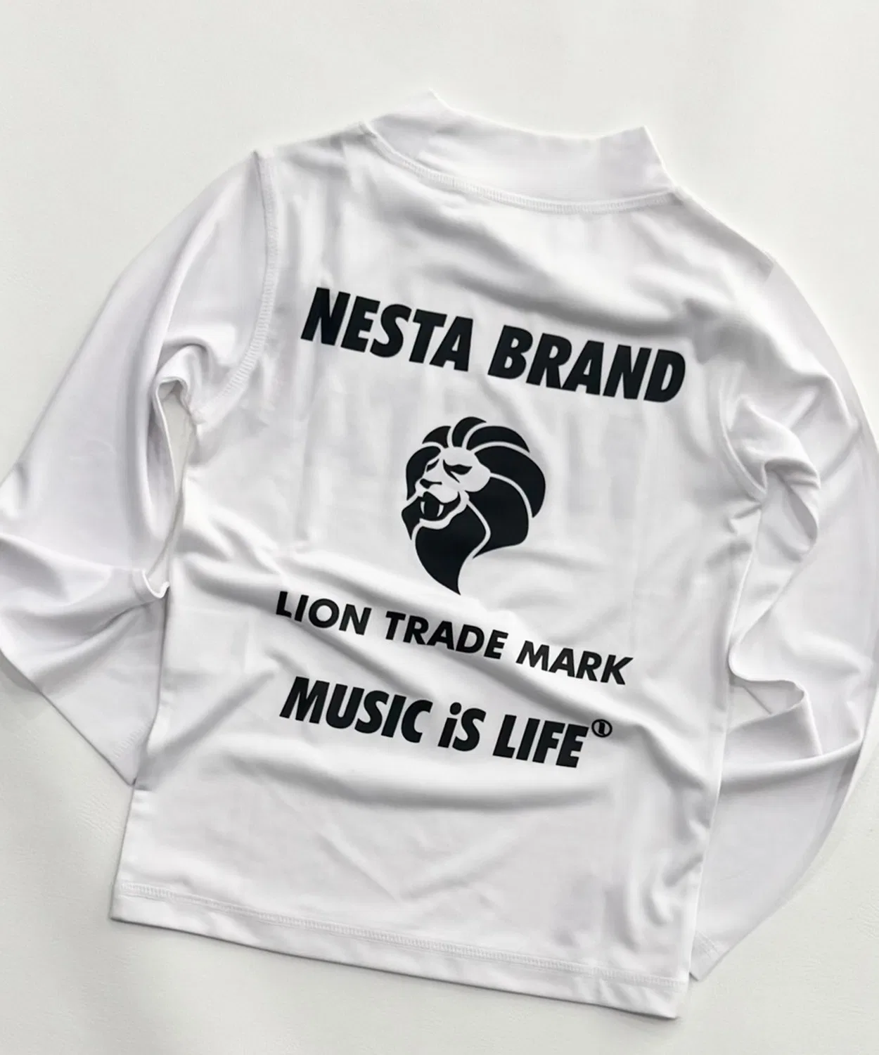 Детский лонгслив-рашгард с принтом NESTA BRAND, Off White