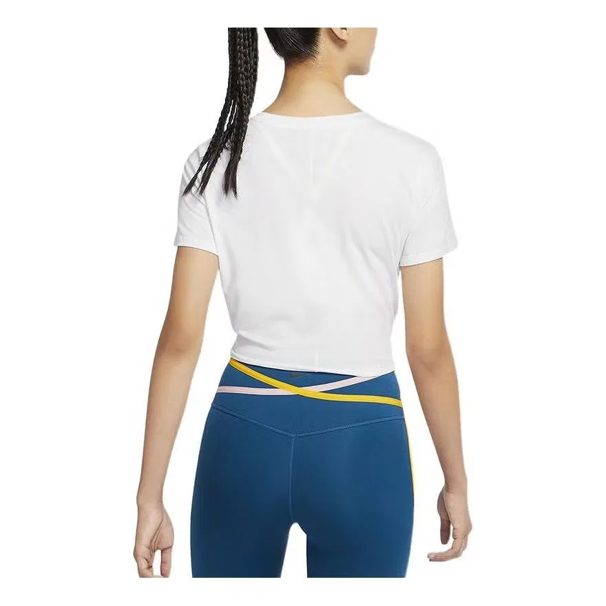 Футболка с технологией Dri-Fit Nike, белая — фото 2