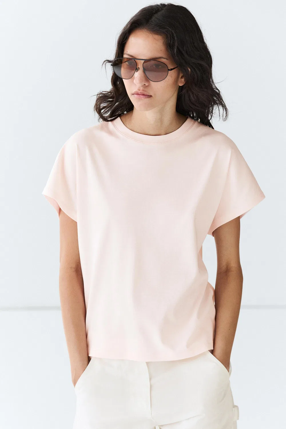 Футболка Massimo Dutti 100% Cotton, розовый