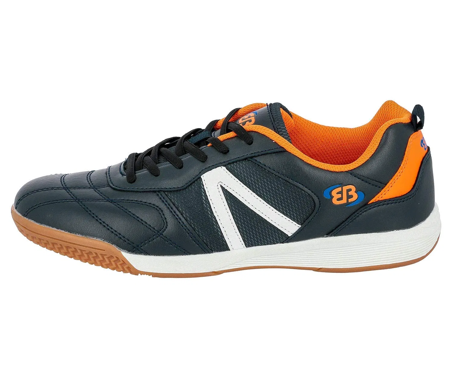 Детские кроссовки для мальчиков со шнуровкой Super Indoor Brütting, Blue Marine Orange — фото 3